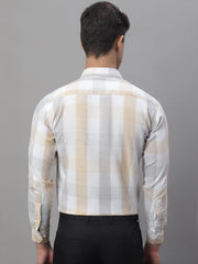 Men's Pure Cotton Checked Formal Shirts