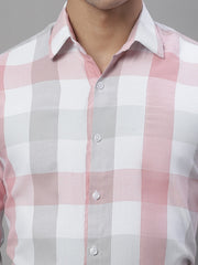 Men's Pure Cotton Checked Formal Shirts