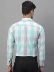 Men's Pure Cotton Checked Formal Shirts