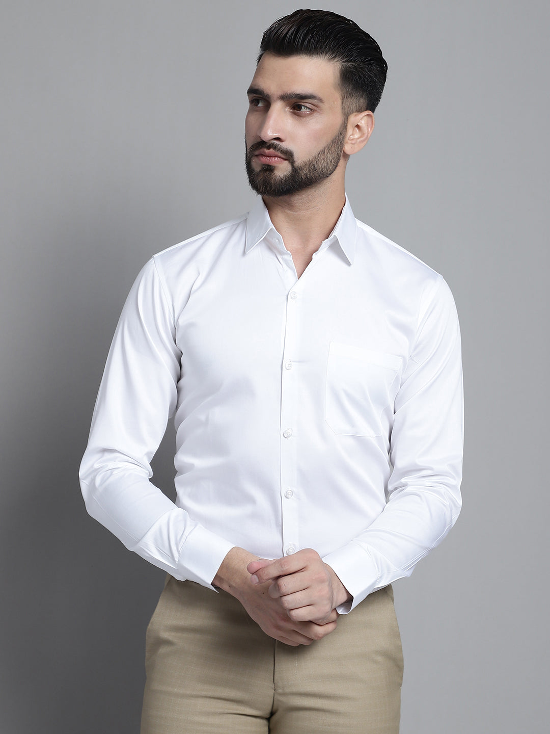 Men's Cotton Solid Formal Shirt