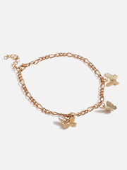 3 Piece Gold Plated Casual Designer Anklet