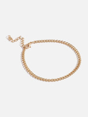 3 Piece Gold Plated Casual Designer Anklet