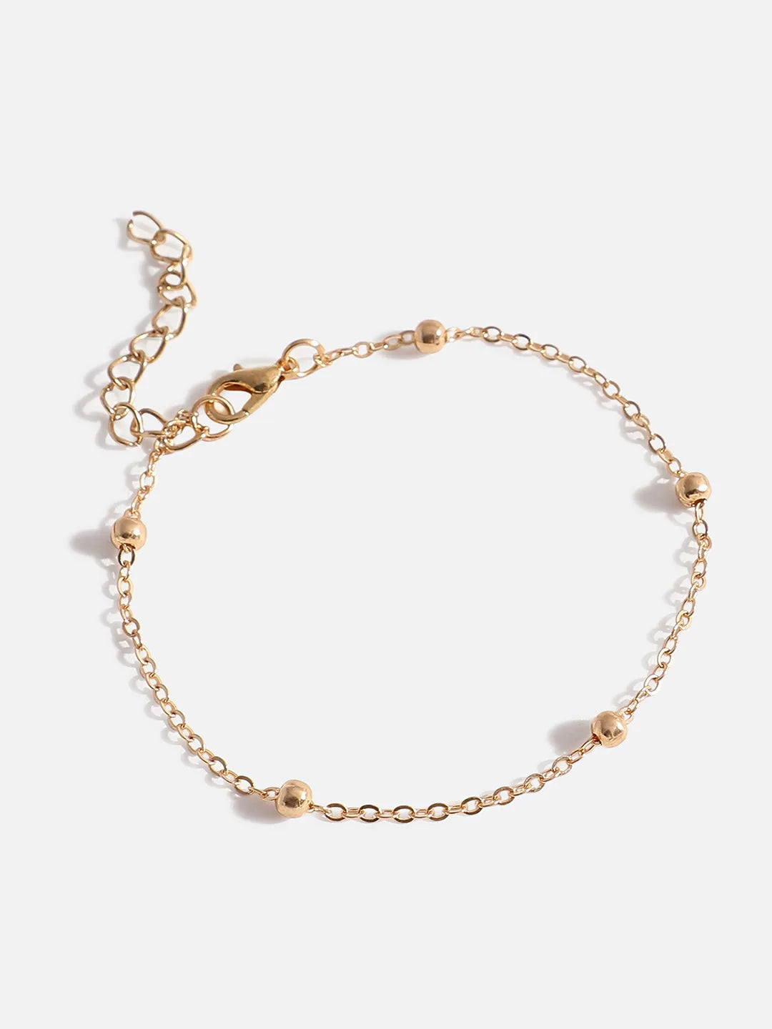 3 Piece Gold Plated Casual Designer Anklet