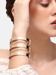 Gold Plated Party Designer Cuff Bracelet