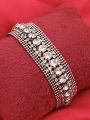 Silver Plated Party American Diamond Bracelet