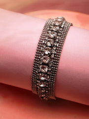 Silver Plated Party American Diamond Bracelet