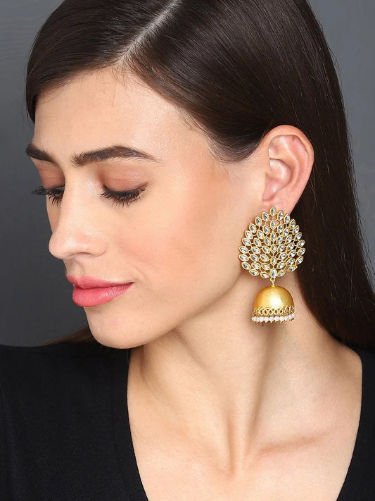 Gold-Plated Tear Drop Earrings