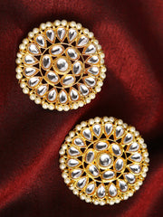 Gold Plated Kundan Studs