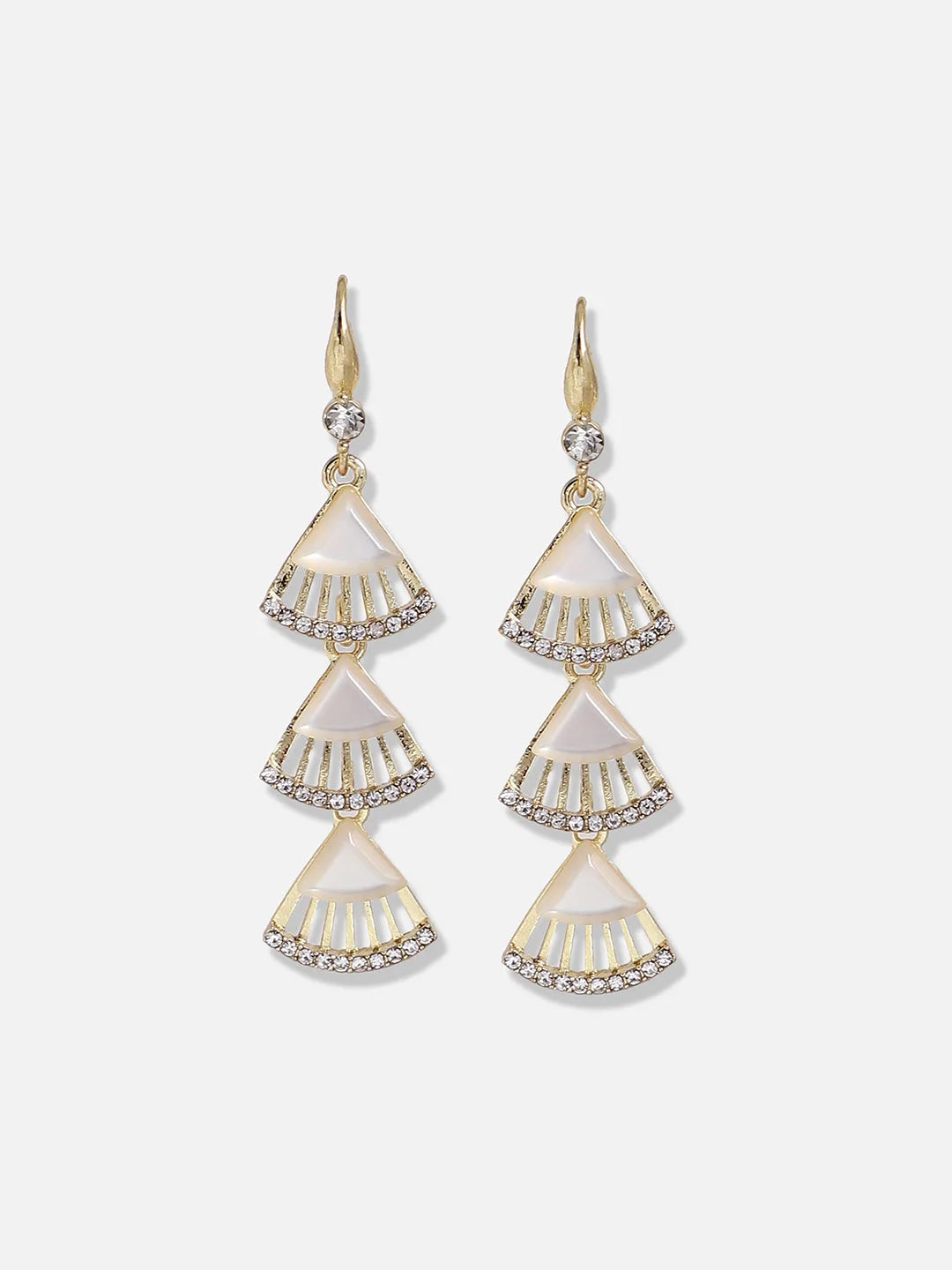 Gold Plated Designer Casual Drop Earring