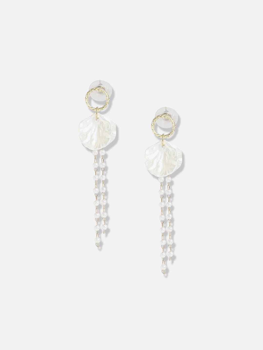 Gold Plated Pearls Casual Drop Earring