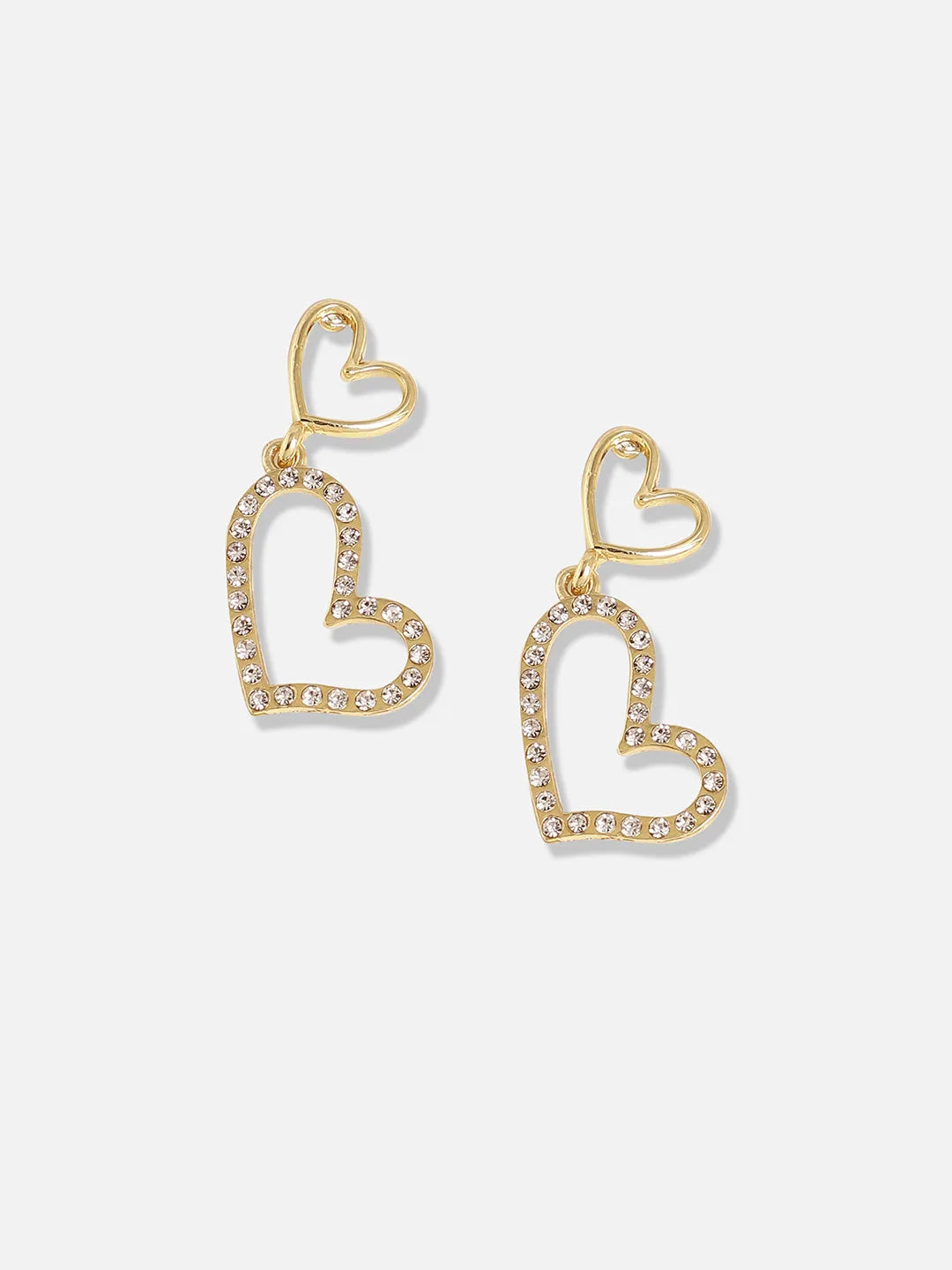 Gold Plated Designer Stone Casual Drop Earring