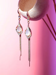 Silver Plated Designer Stone Party Drop Earring