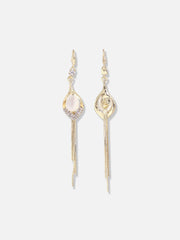 Silver Plated Designer Stone Party Drop Earring