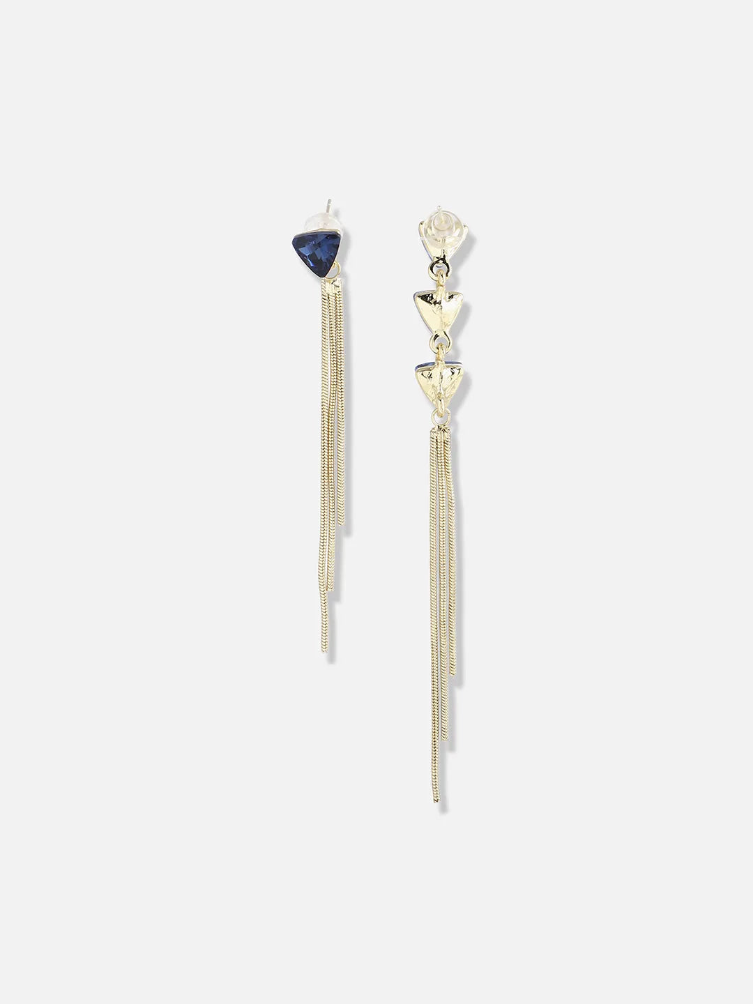 Gold Plated Designer Stone Casual Drop Earring