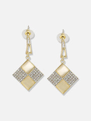 Gold Plated Designer Stone Casual Drop Earring