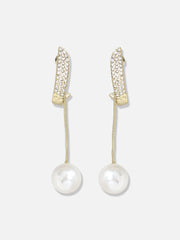 Silver Plated Pearls Casual Drop Earring