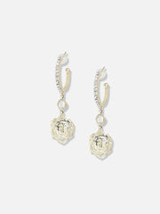 Gold Plated Designer Stone Party Drop Earring