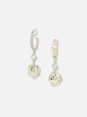 Gold Plated Designer Stone Party Drop Earring