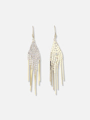 Gold Plated Designer Stone Party Drop Earring