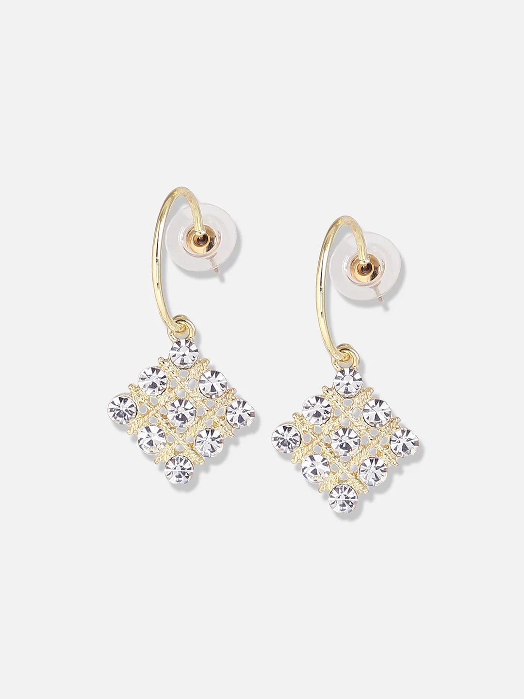 Gold Plated Designer Stone Party Drop Earring