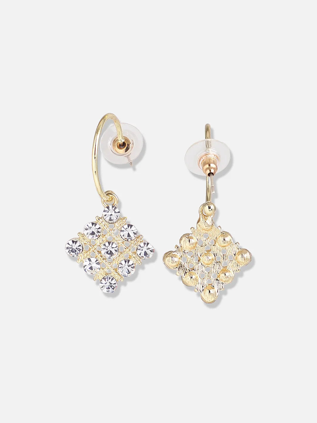 Gold Plated Designer Stone Party Drop Earring