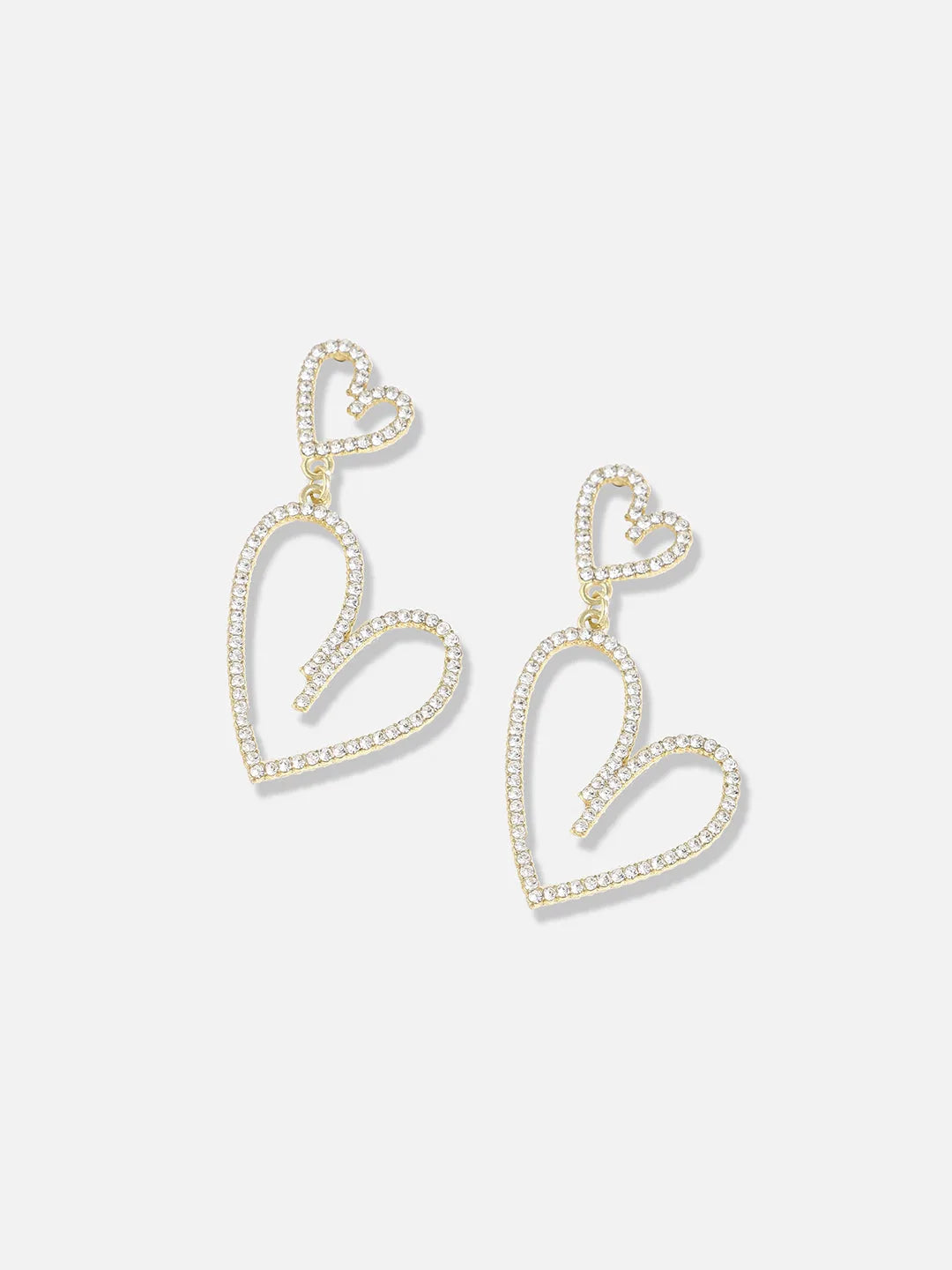 Gold Plated Designer Stone Casual Drop Earring