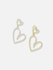 Gold Plated Designer Stone Casual Drop Earring