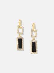 Gold Plated Designer Stone Casual Drop Earring