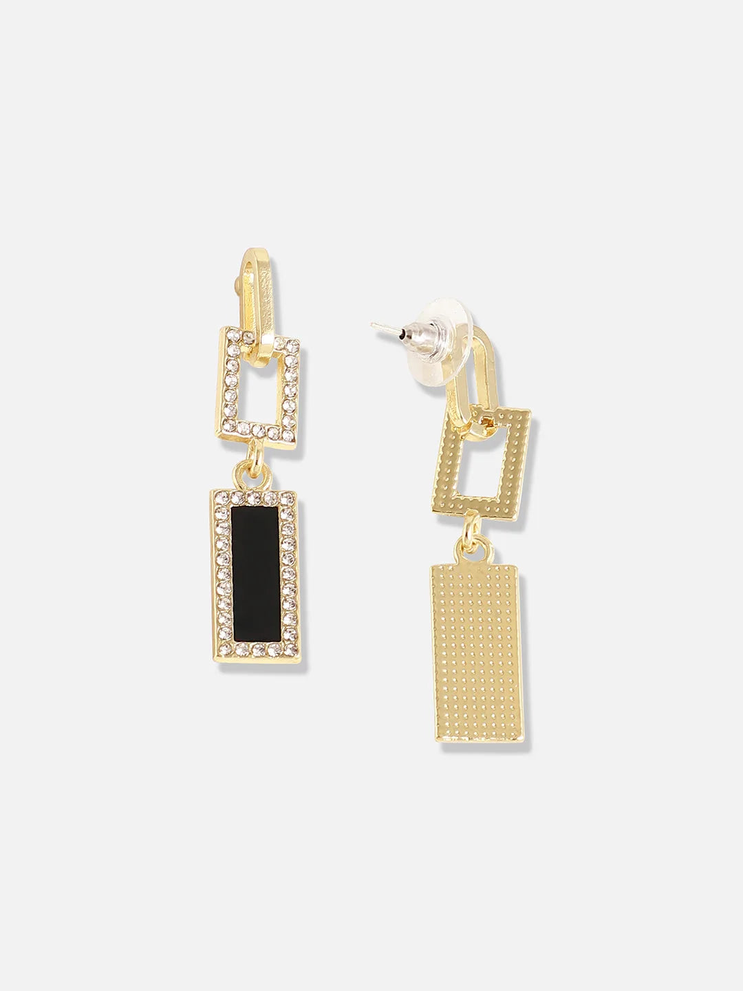 Gold Plated Designer Stone Casual Drop Earring