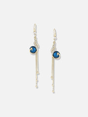 Gold Plated Designer Stone Casual Drop Earring