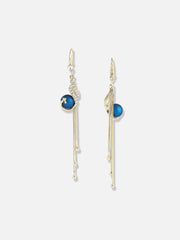 Gold Plated Designer Stone Casual Drop Earring