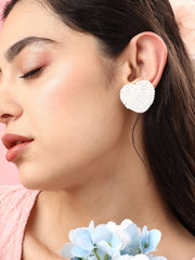 Silver Plated Designer Stone Casual Drop Earring