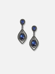 Silver Plated Designer Stone Casual Drop Earring