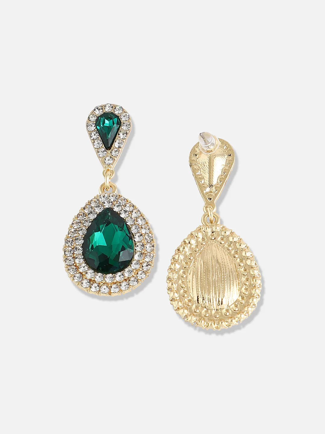 Gold Plated Designer Stone Party Drop Earring