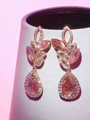 Gold Plated Designer Stone Party Drop Earring