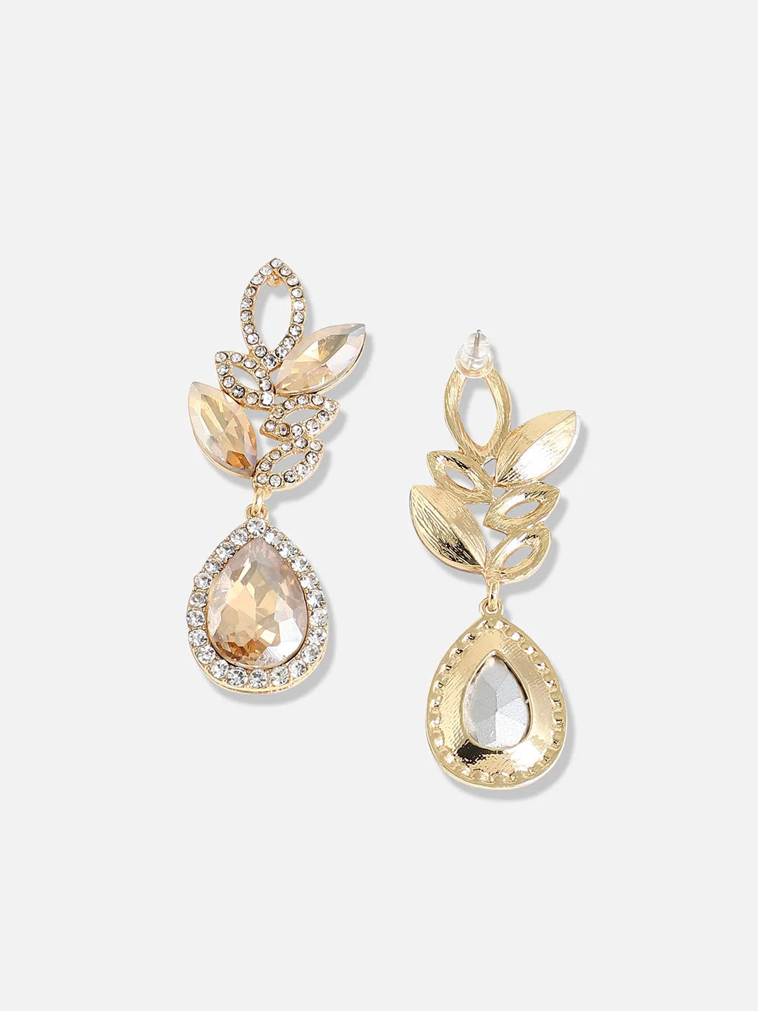 Gold Plated Designer Stone Party Drop Earring