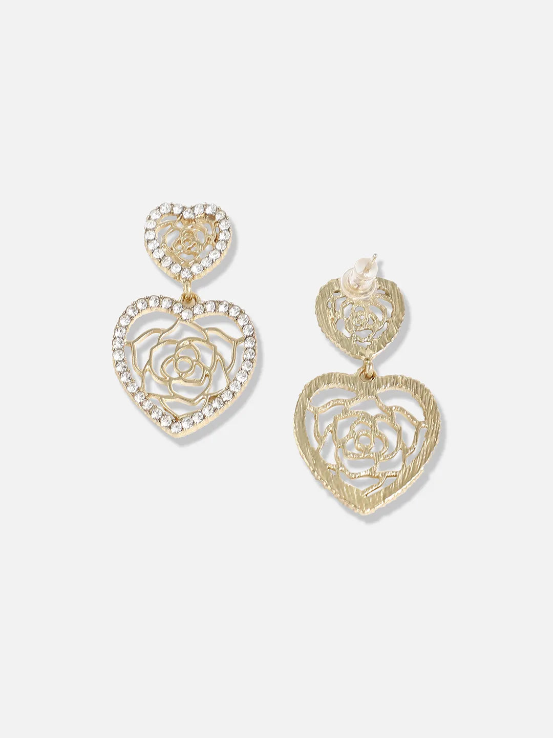 Gold Plated Designer Stone Party Drop Earring