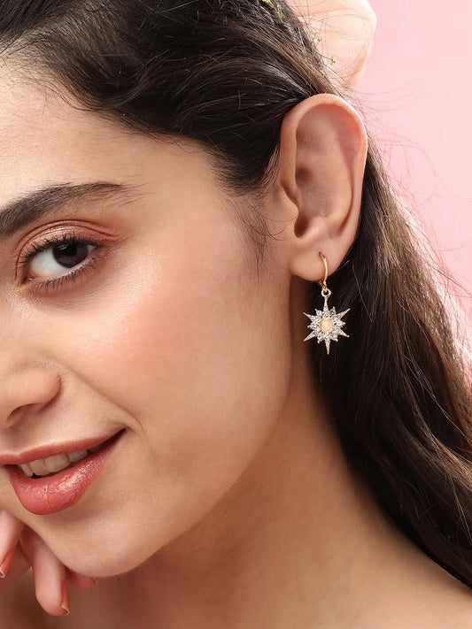 Gold Plated Designer Party Drop Earring