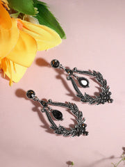 Silver Plated Designer Stone Party Drop Earring