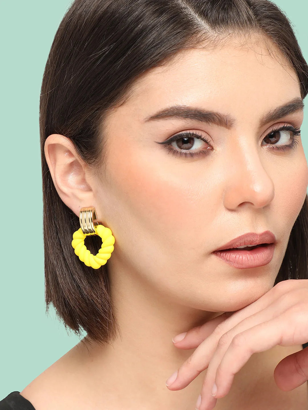 Gold Plated Party Designer Drop Earring