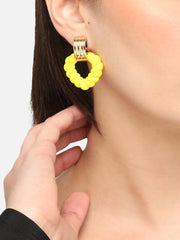 Gold Plated Party Designer Drop Earring