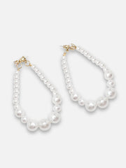 Gold Plated Party Pearls Drop Earring