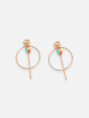 Gold Plated Party Designer Drop Earring