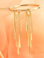 Gold Plated Party Designer Stone Drop Earring