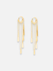 Gold Plated Party Designer Stone Drop Earring