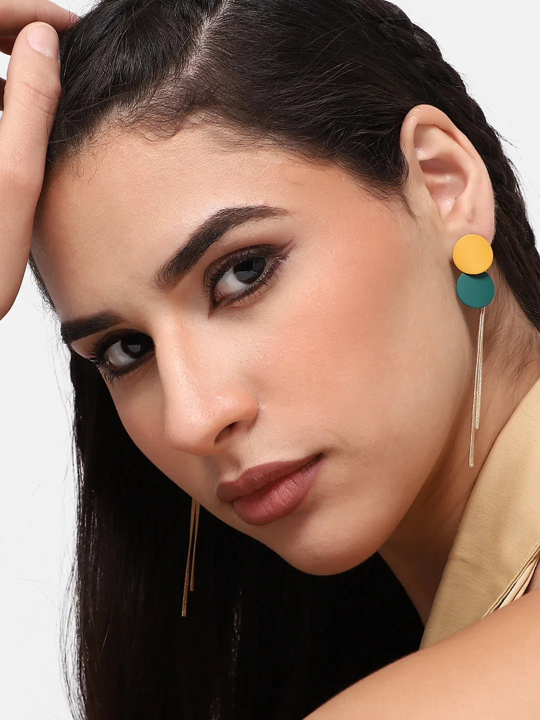 Gold Plated Party Designer Drop Earring