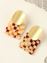 Gold Plated Party Designer Drop Earring