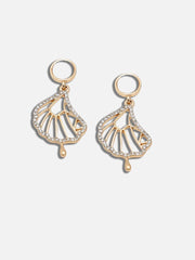 Gold Plated Party Designer Stone And Pearls Drop Earring