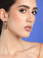 Gold Plated Party Designer Stone Drop Earring