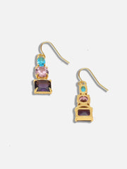 Gold Plated Party Designer Stone Drop Earring